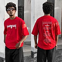 Balanciaga spray washed backprinted tees