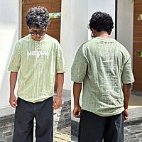 Balanciaga spray washed backprinted tees